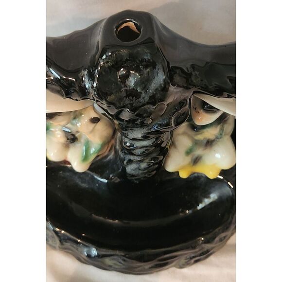 Ceramic Asian Man Woman Figurines‎ Table TV Lamp Dish Mid Century Vintage - Picture 10 of 10